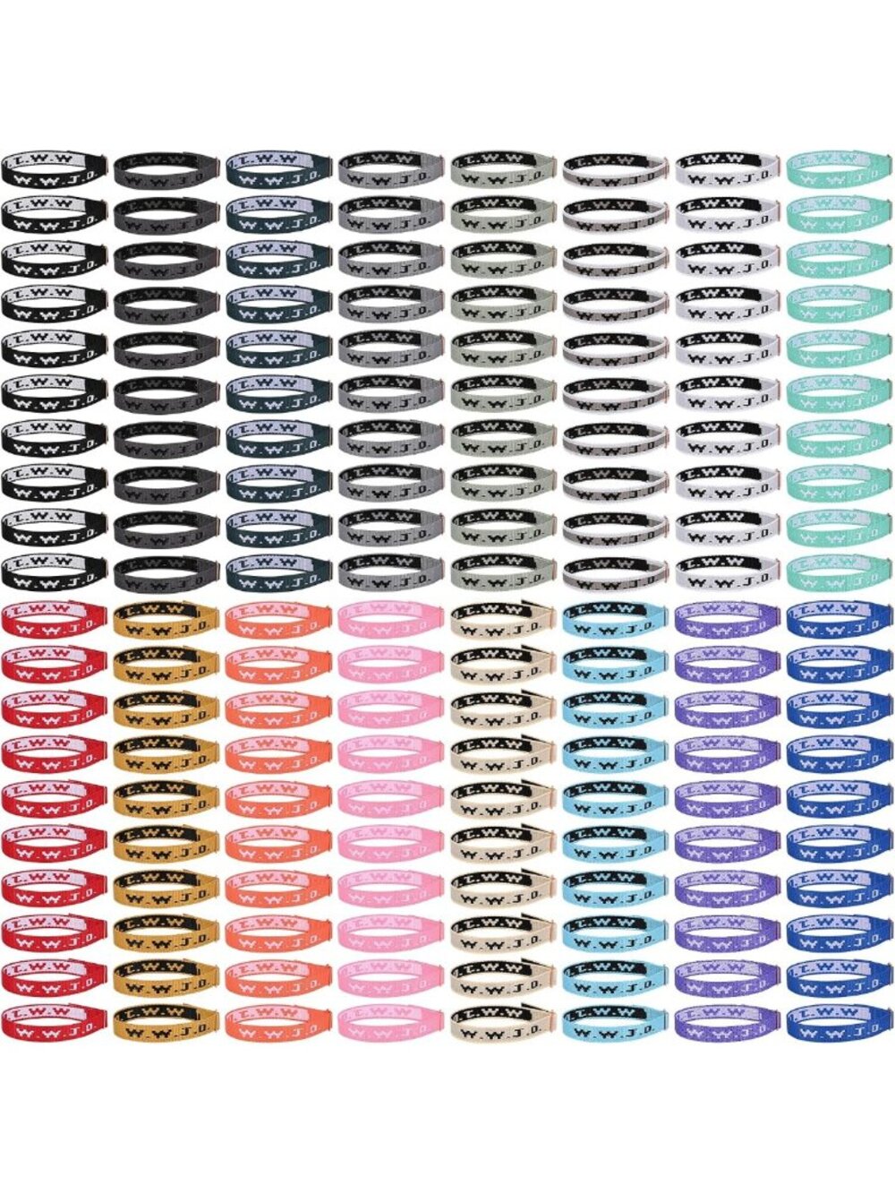 160PCS Adjustable WWJD Bracelets for Men & Women, Christian Wristbands Bulk